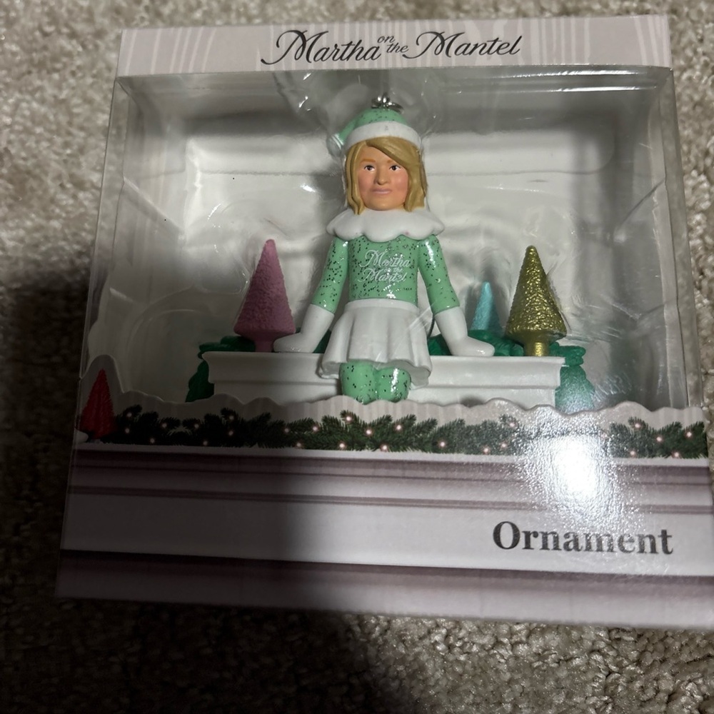 Martha Stewart Martha on the Mantle A Holiday Tradition Collectible Ornament NEW